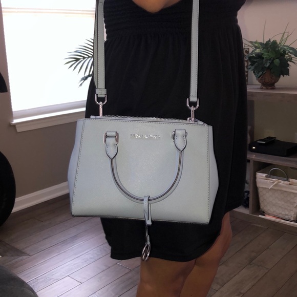 Michael Kors Handbags - Blue MK crossbody bag